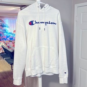 Champion Hoodie White Medium